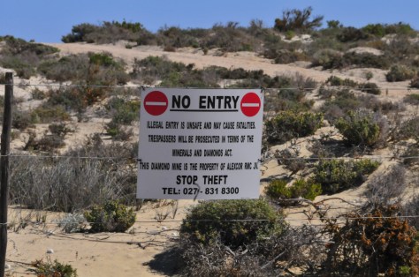 Friendly reminder not to trespass, Port Nolloth