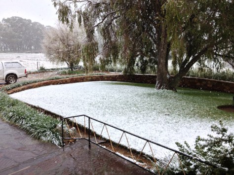 Snow scenes at De Lande