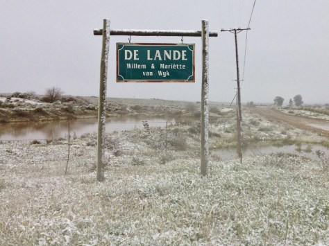 Snow scenes at De Lande