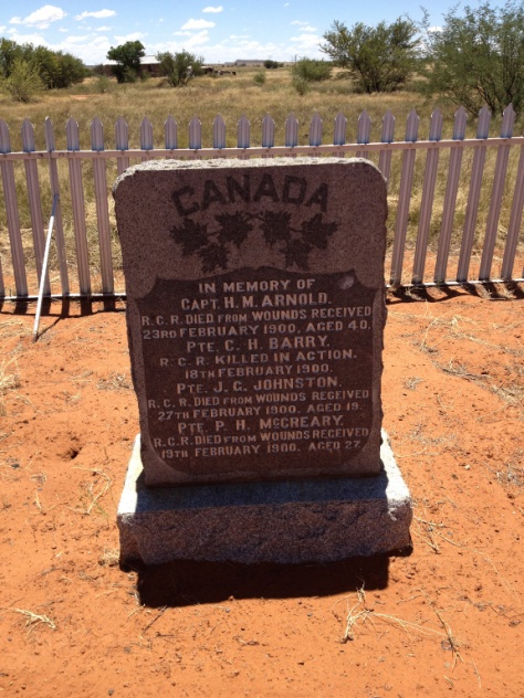 Paardeberg - Canadian cemetery