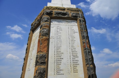 One of the British memorials at Spioenkop