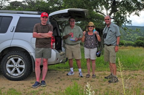 John Pieter Sam and Donald at Dingaan's Kraal