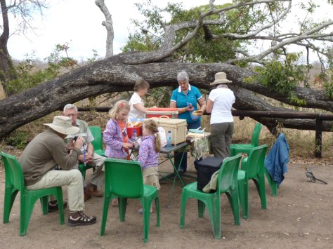 Muzandzeni picnic spot - brunch being prepared
