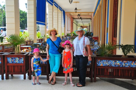 Outside the Hotel Telegrafo, Havana