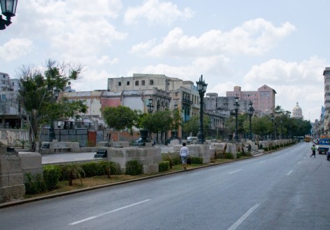 A main boulevard in Havana