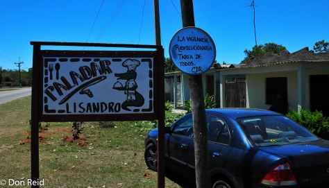The "home" restaurant, the sign confirms they are approved by the government