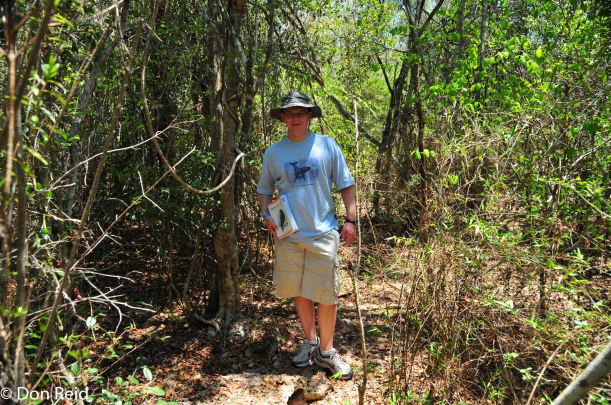 My lovely assistant, Andre (someone had to carry the bird book)