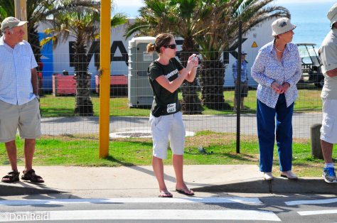 Minette providing moral support