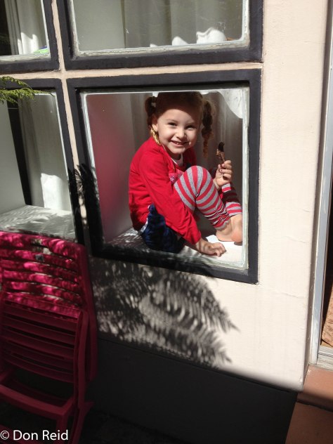 Jemma found a comfy spot to catch the sun