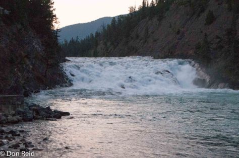 Bow Falls at dusk