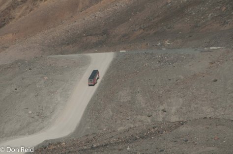 It's climbing an eighteen degree slope on gravel!