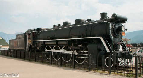 Old steam loco in Jasper - nicely maintained