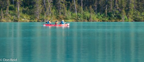 Boats are popular on the lake