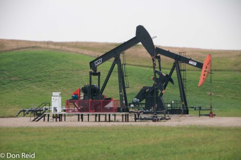 Pump jack at work near Calgary