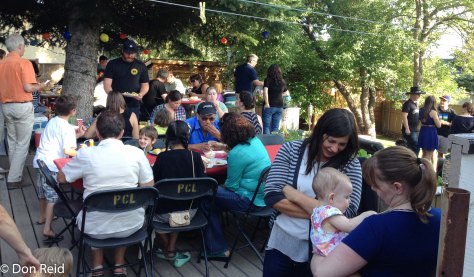 The "Pig Roast" in full swing