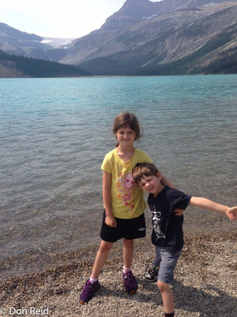 Cassie and Rio at Bow Lake