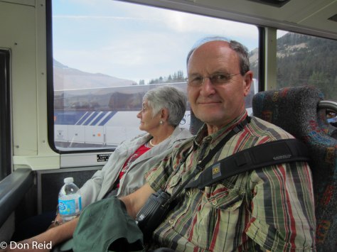 Don and Gerda on the bus