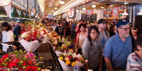 It's crowded on a Saturday