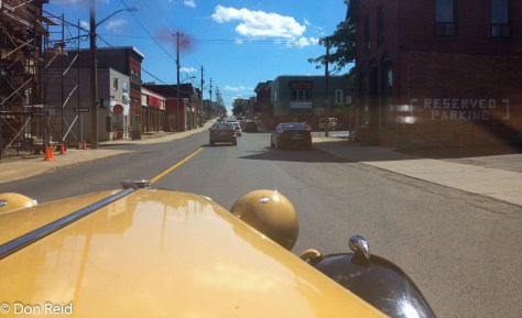 Taking the MG through Alexandria Ontario