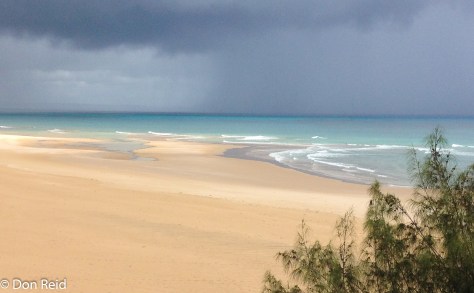 The wide expanse of sand on Lighthouse beach Barra