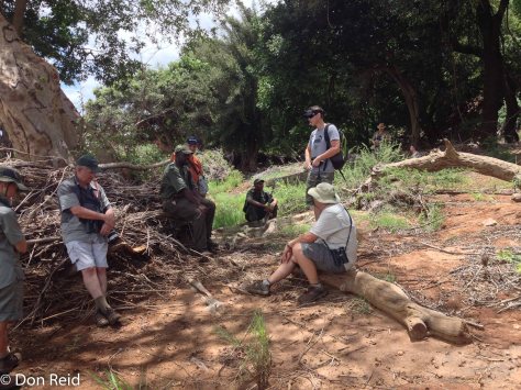 The long walk in hot humid conditions tapped our energy