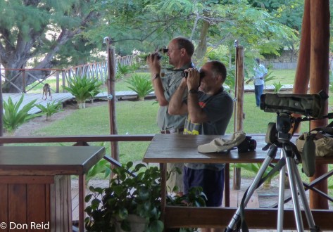 Dedicated birders - Don and Bruce, Inhassoro (Photo : Corne Rautenbach)