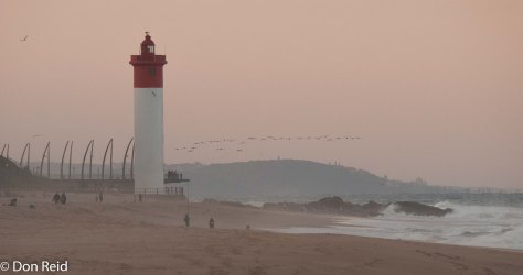 The iconic lighthouse at Umhlanga Rocks