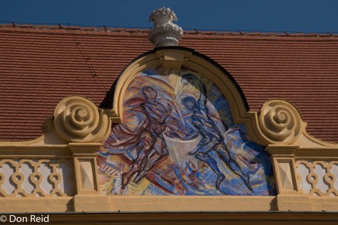 Melk Abbey - modern replacement of bomb damaged facade