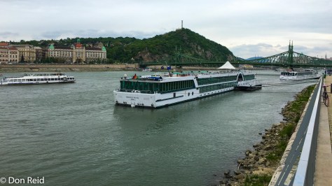 Moored at Budapest