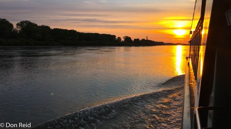 Sunset over the Danube