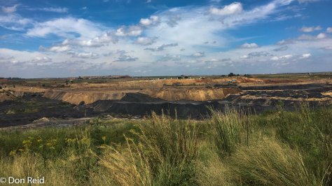 Coal mining area - a depressing sight